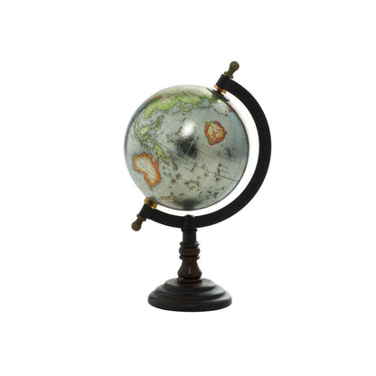10 In. Brown Mango Wood Decorative Globe