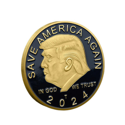 Trump Commemorative Coin Commemorative Coin Exquisite Workmanship Iron Trump Coin Keepsake Coin for Home Decorations Trump Memorabilia Coin Master Coins