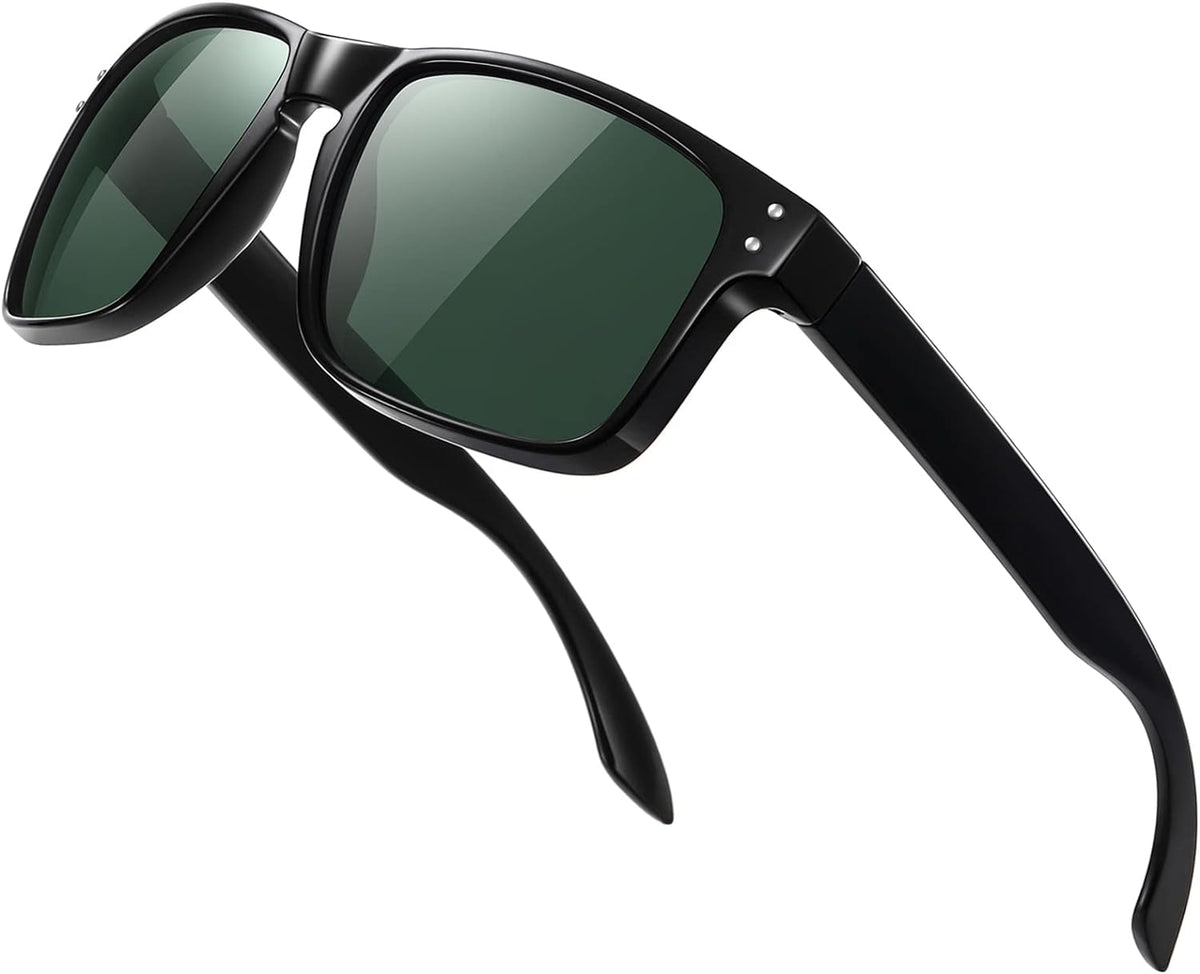 Polarized Sunglasses Men Womens - Retro Square Sun Glasses for Fishing Driving UV Protection