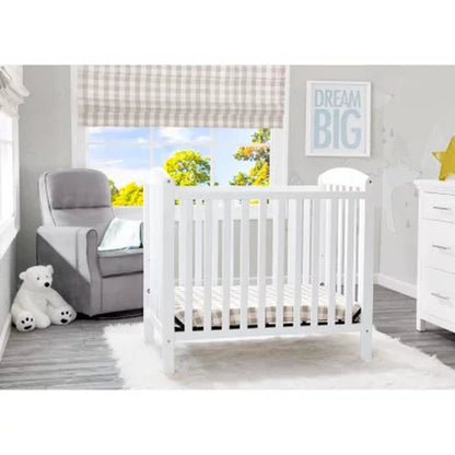 Delta Children Mini Crib with Mattress, Choose Color