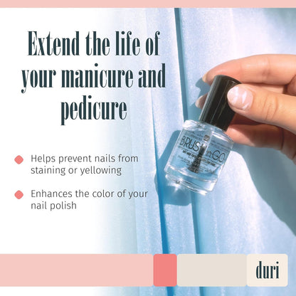 Brush'N Go Dry and Shine Speedy Top Coat, Fast Dry Top Coat Nail Polish - 0.45 Fl.Oz. (Pack of 1)