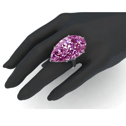 Natural White Sapphire  Engagement ring Size 6,7,8,9,10