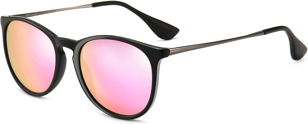 Vintage Round Sunglasses for Women Men Classic Retro Designer Style