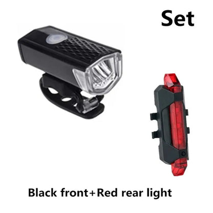 Newest Bike Light USB Rechargeable 300 Lumens Bicycle Lamp Front Headlight Flashlight Bicycle Light Bicycle Accessories
