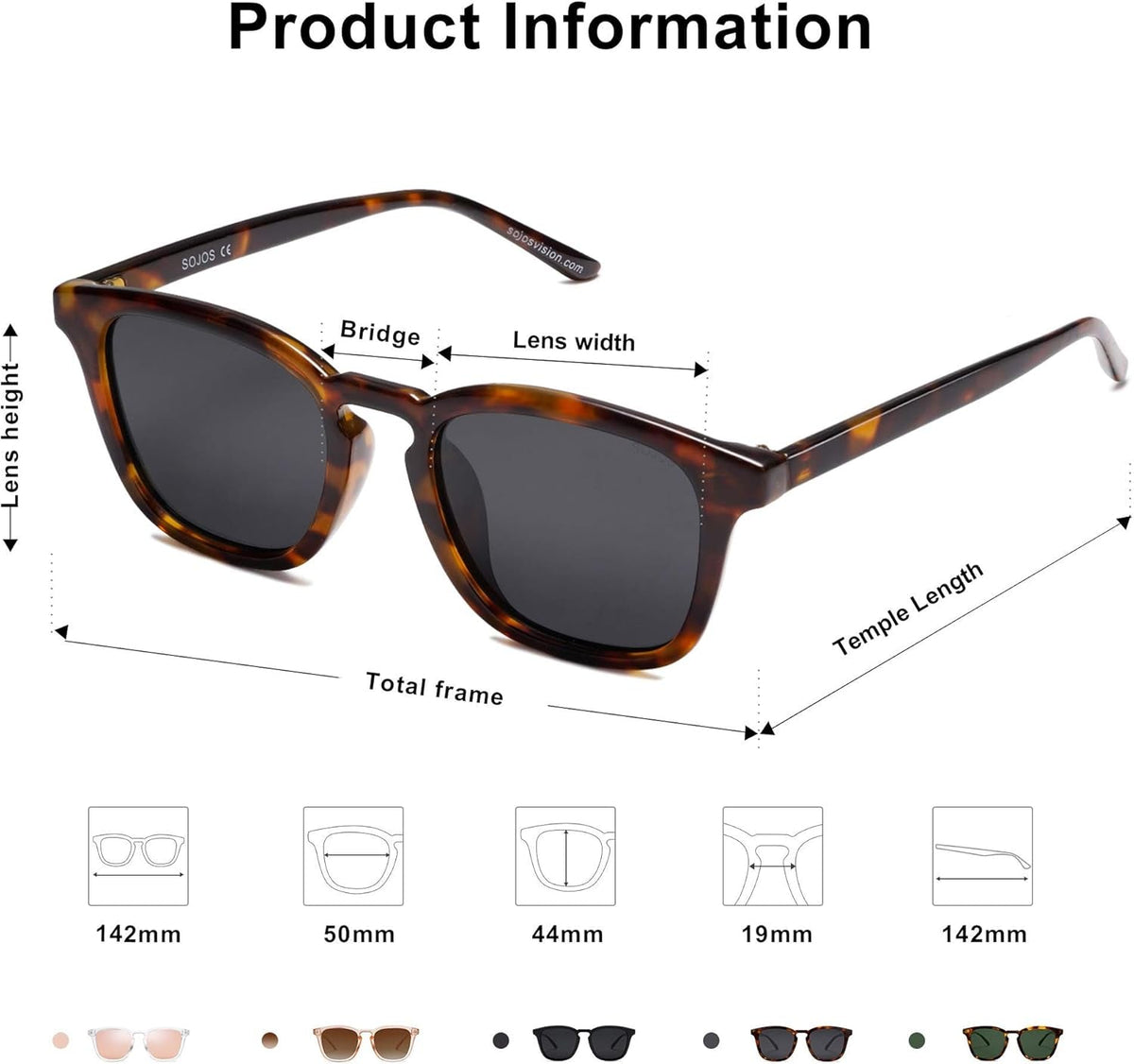 Polarized Sunglasses for Women Men Classic Vintage Style Shades