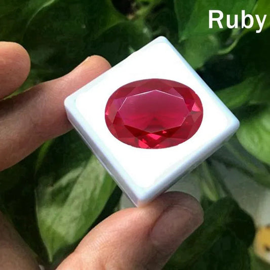 AAAA+ Large Ruby 13x18mm Sri-Lanka Garnet Ruby Oval Cut VVS Loose Gemstone Jewelry