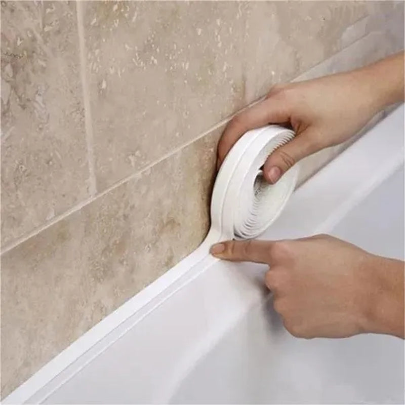 Waterproof Self-Adhesive PVC Sealing Strip Tape - Perfect for Bathroom Shower Sink & Toilet!
