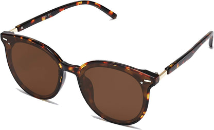 Sunglasses Womens Trendy 2024 Classic Round Retro Vintage Shades Large Frame Sunnies SJ2067