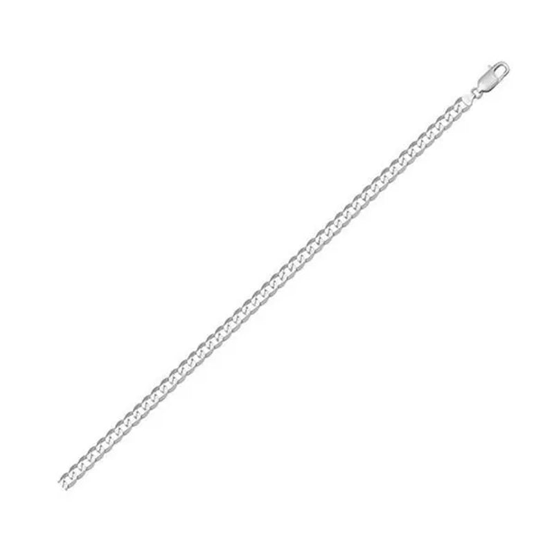 Cheri Jadore BN201-18KW-7 7 in. 18K White Gold Open Link Bracelet, Silver - 2.3 g