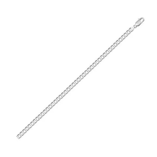 Cheri Jadore BN201-18KW-7 7 in. 18K White Gold Open Link Bracelet, Silver - 2.3 g