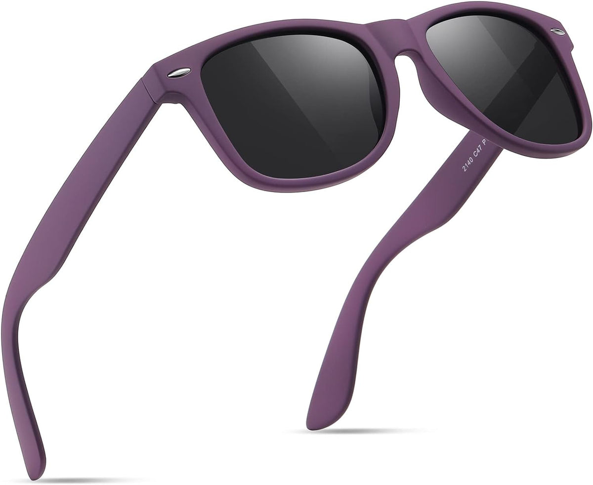 Sunglasses Men Polarized Sunglasses for Mens and Womens,Black Retro Sun Glasses Driving Fishing UV Protection