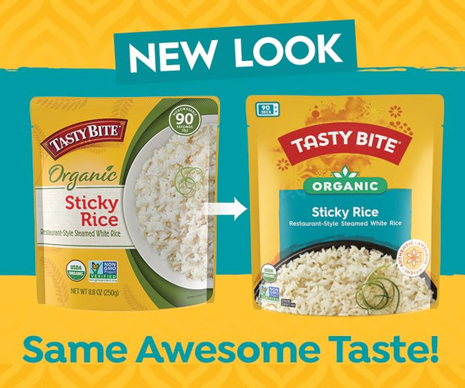 Organic Sticky Rice, 8.8 Ounce, (Pack of 6), Ready to Eat, Microwavable, Vegan, Gluten-Free