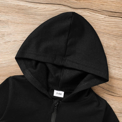 Toddler Baby Boy Fall Winter Hooded Clothes Baby Boy Hoodie Tops Letter Printed Long Sleeve Sweatshirt