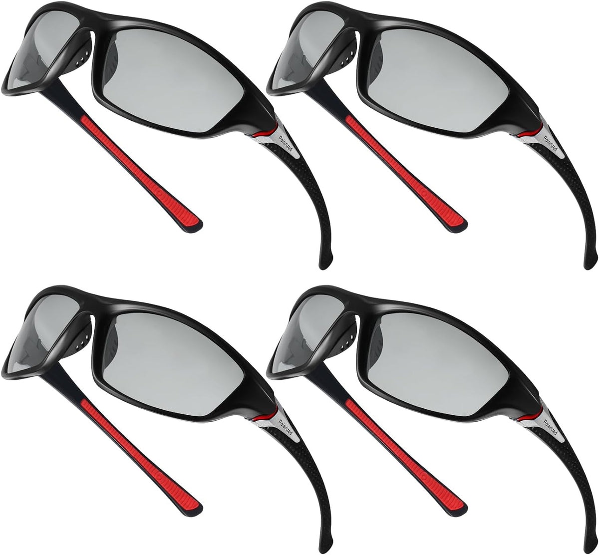 4 Pairs Men Polarized Sunglasses with UV Protection Driving Glasses Sports for Sport Outdoor Activities