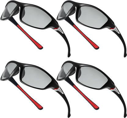 4 Pairs Men Polarized Sunglasses with UV Protection Driving Glasses Sports for Sport Outdoor Activities