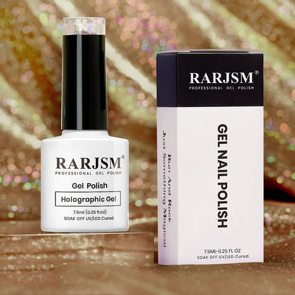 Holographic Nail Polish Caramel Brown Gel Polish Mermaid Unicorn Effect Soak off Nail Gel Curing Required Nail Art Home Gel Manicure