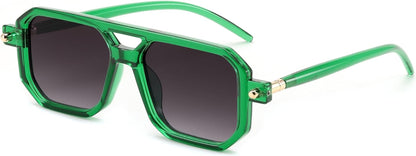 Vintage Square 70s Flat Aviator Sunglasses Women Men Classic Retro Stylish Frame UV400 Sunglasses B2622