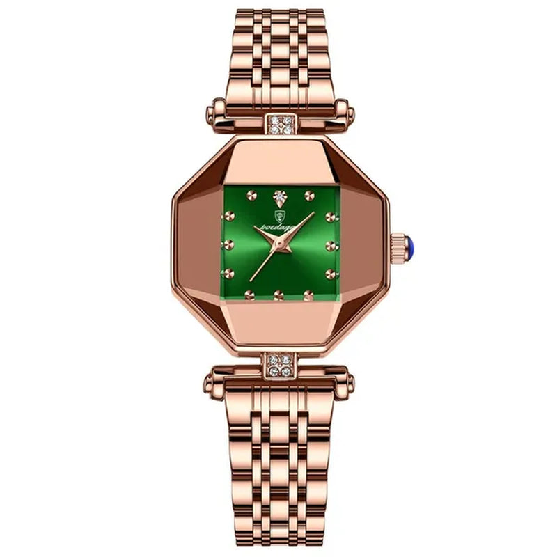 POEDAGAR Rose Gold Fashion Women Watch Stainless Stain Waterproof Ladies Quartz Watches Luxury Female Wristwatch