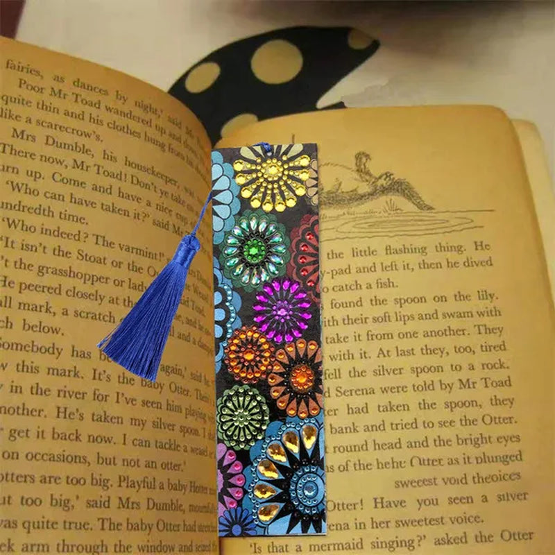 20 Types New Diy Leather Book Marks Special Shaped Diamond Painting Tassel Bookmarks Crafts Gifts For Christmas