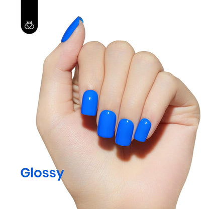 Beetles Gel Nail Polish, 1Pcs 15ml Electric Punk Bright Blue Color Gel Polish Soak Off Uv LED Gel Nail Art DIY Gel Nail Manicure for Girls Women Gifts Spring