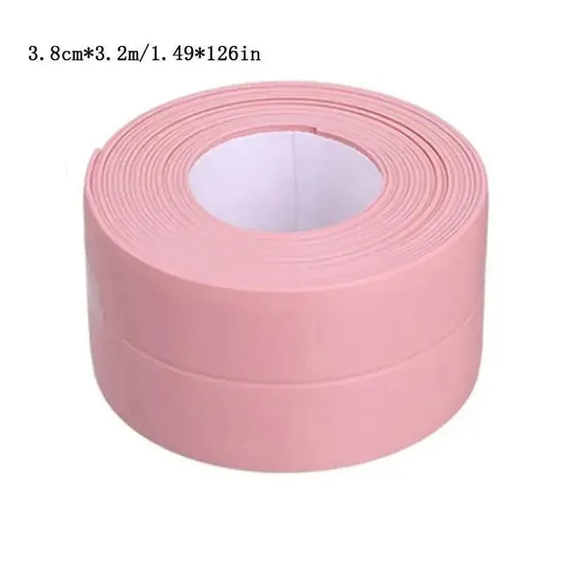 Waterproof Self-Adhesive PVC Sealing Strip Tape - Perfect for Bathroom Shower Sink & Toilet!