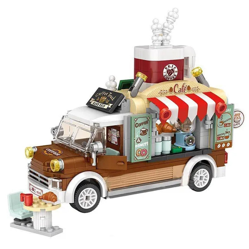 Loz Amusement Park Food Truck Merry-Go-Round Ferris Wheel Mini House Diamond Mini Building Block Cute Toys for Kids and Girls