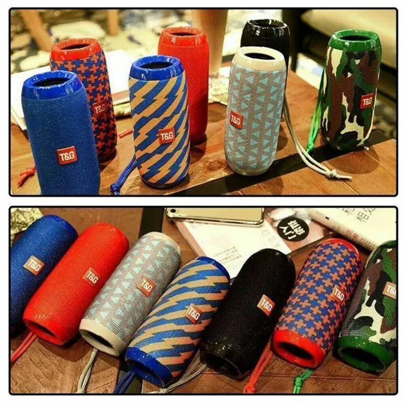 Bluetooth Speaker Outdoor Portable Waterproof Wireless Audio Multifunction Stereo Bass USB/TF/FM Radio Loud