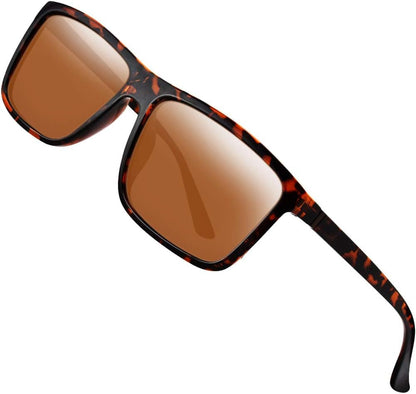 Polarized Sunglasses for Men Driving Mens Sunglasses Rectangular Vintage Sun Glasses For Men/Women