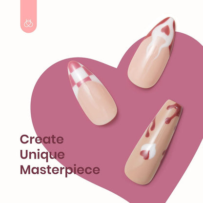 Beetles Nude Gel Polish Set - 6 Pcs Fall in Love Collection Nude Pink Purple Gel Polish Light Green Gel Nail Polish Spring Soak Off Uv Lamp Gel Nail Kit Nails Manicure Gifts for Women