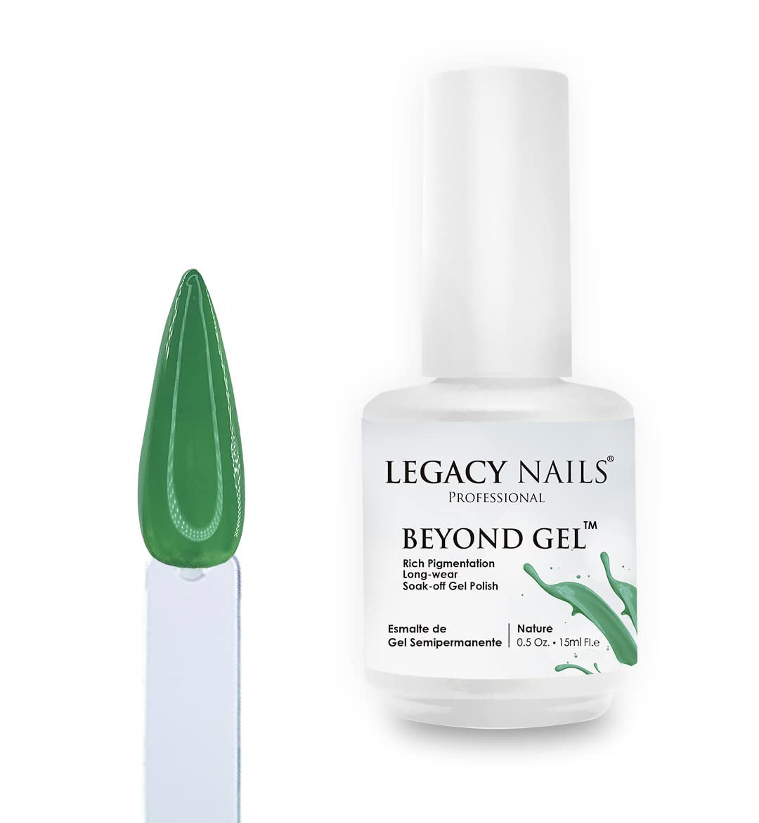 Professional Beyond Gel Soak-Off Nail Gel Polish Full Coverage Highly Pigmented Gel Nail Polish (BEYOND GEL - NATURAL 1/2 OZ)