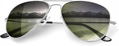 Classic Aviator Sunglasses for Men Women Driving Sun glasses Polarized Lens UV Blocking