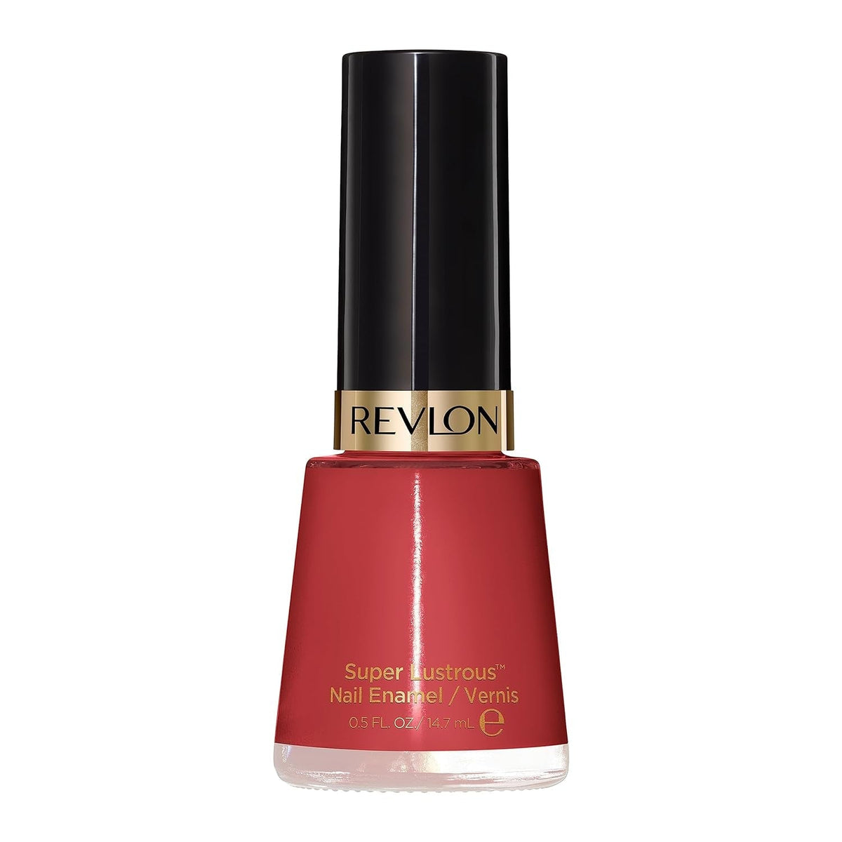 Nail Enamel, Chip Resistant Nail Polish, Glossy Shine Finish, in Red/Coral, 161 Teak Rose, 0.5 oz