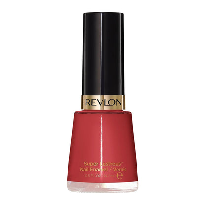 Nail Enamel, Chip Resistant Nail Polish, Glossy Shine Finish, in Red/Coral, 161 Teak Rose, 0.5 oz