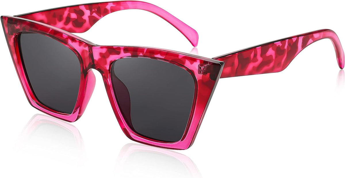 Vintage Square Cat Eye Sunglasses Women Trendy Cateye Sunglasses B2473
