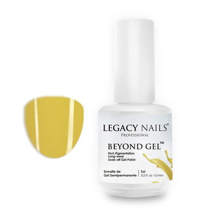 Professional Beyond Gel Soak-Off Nail Gel Polish Full Coverage Highly Pigmented Gel Nail Polish (BEYOND GEL - BEIGE 1/2 OZ)