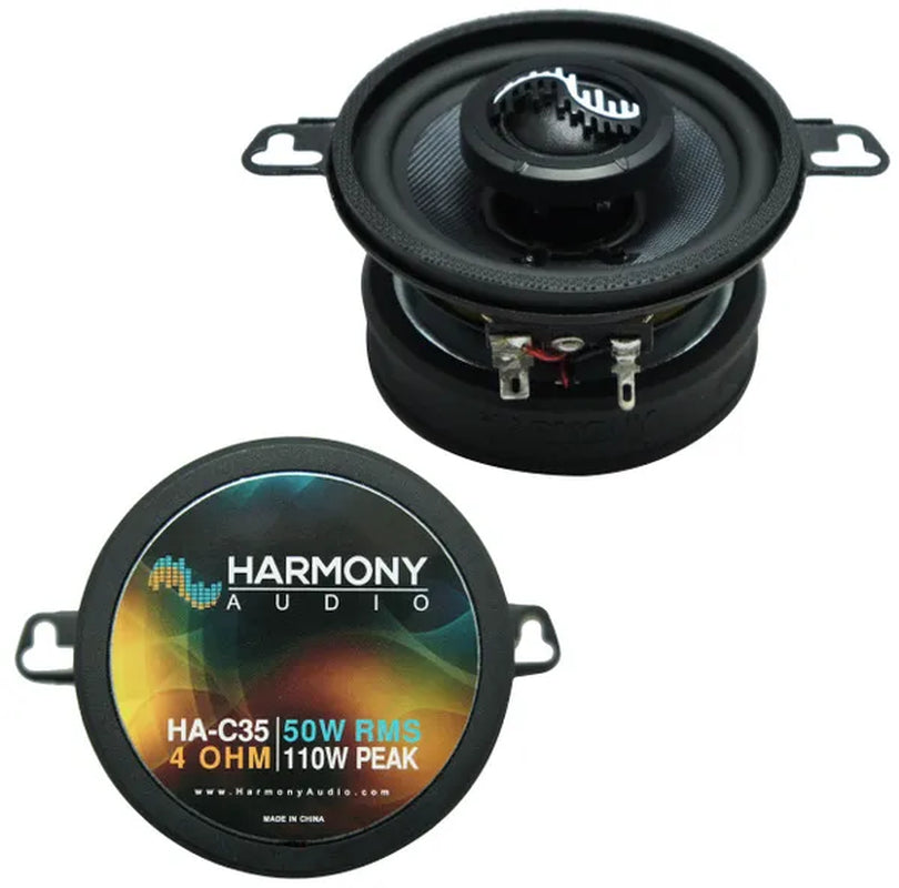 Harmony Audio HA-C35 Car Stereo Carbon 3.5" Replacement 110W Audio Speakers