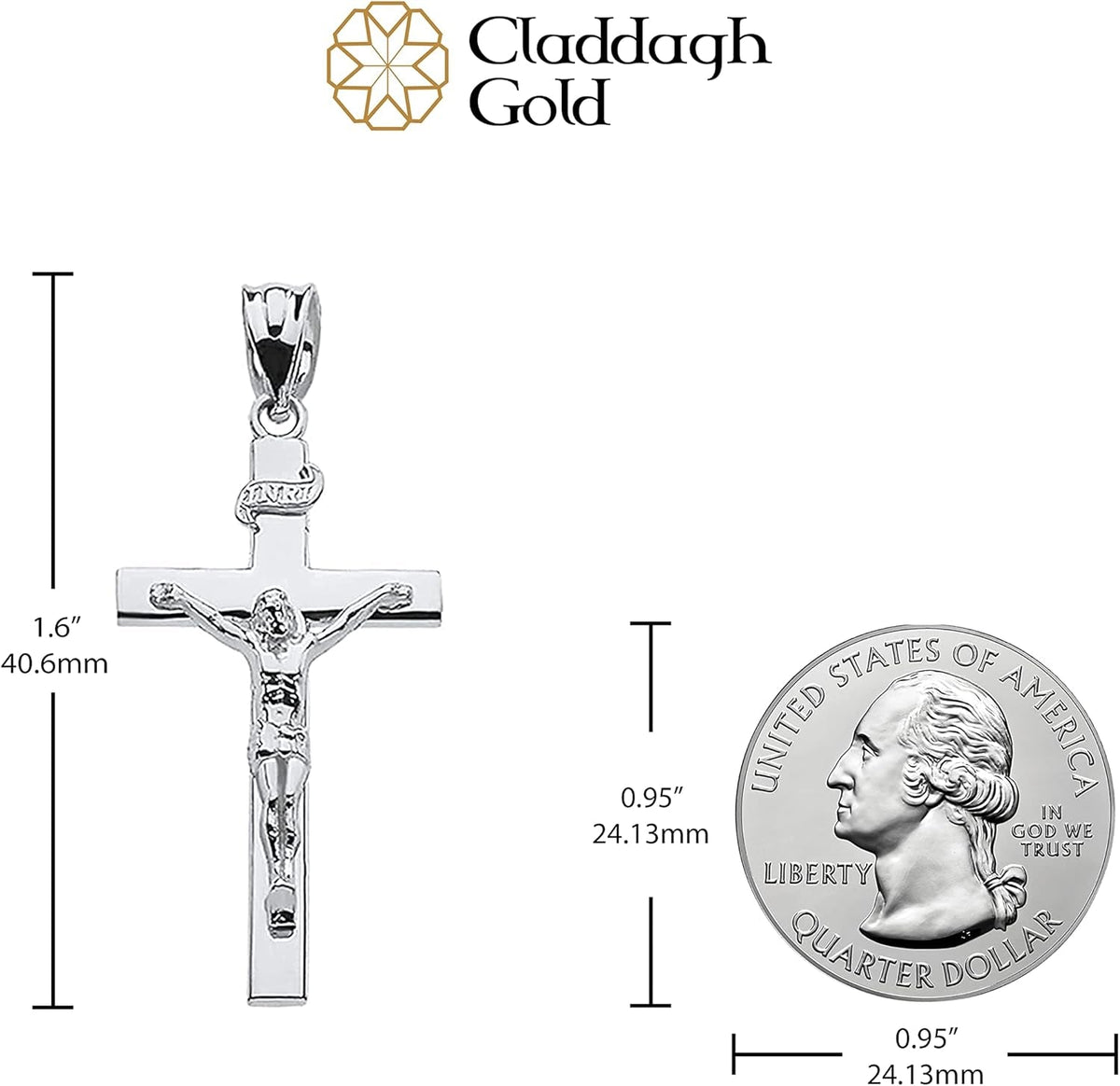 Sacred Symbolism: Embrace Faith with  Sterling Silver Cross Pendant - Choose Your Perfect Size (S-L)