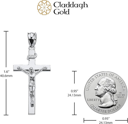 Sacred Symbolism: Embrace Faith with  Sterling Silver Cross Pendant - Choose Your Perfect Size (S-L)
