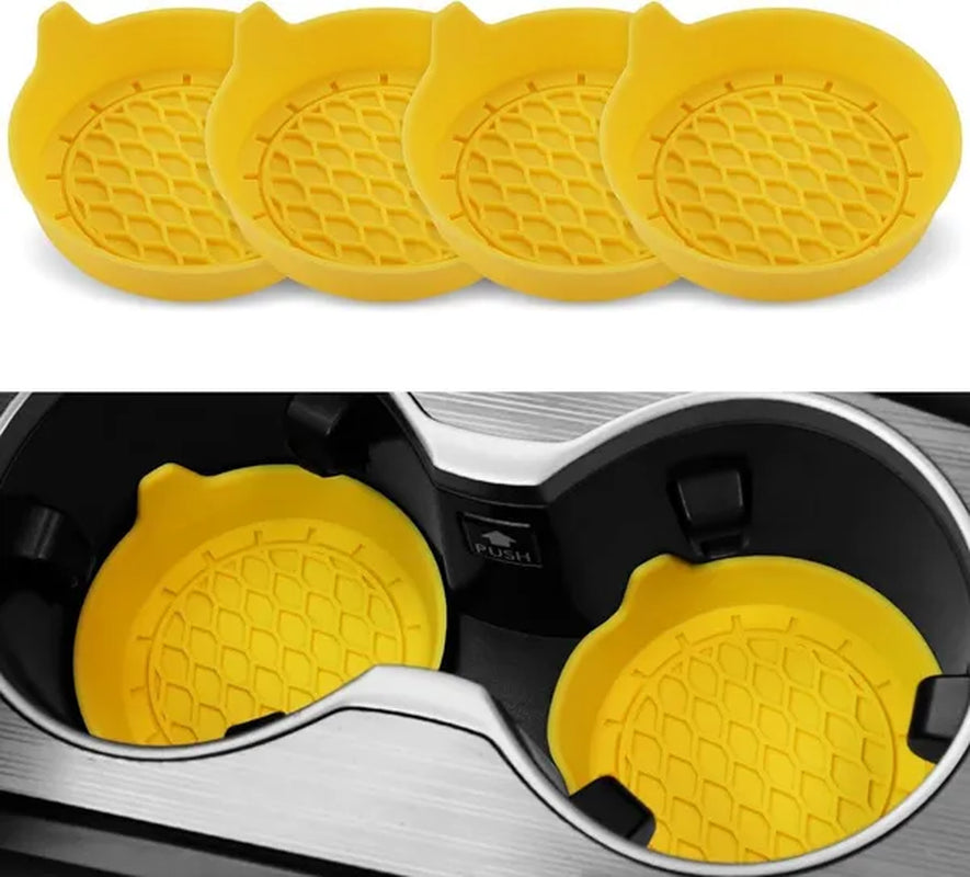 Car Cup Holder Coaster, Silicone Cup Holder Insert, Universal Non-Slip Cup Holders, Car Accessories Interior for Women and Man Interior Sets
