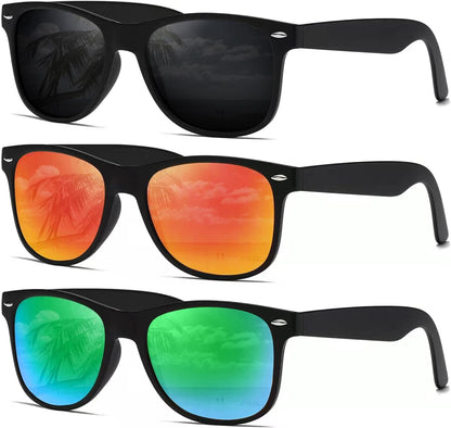 Sunglasses Men Polarized Sunglasses for Womens Trendy Retro Mirror Lens for Driving Fishing UV400 Protection