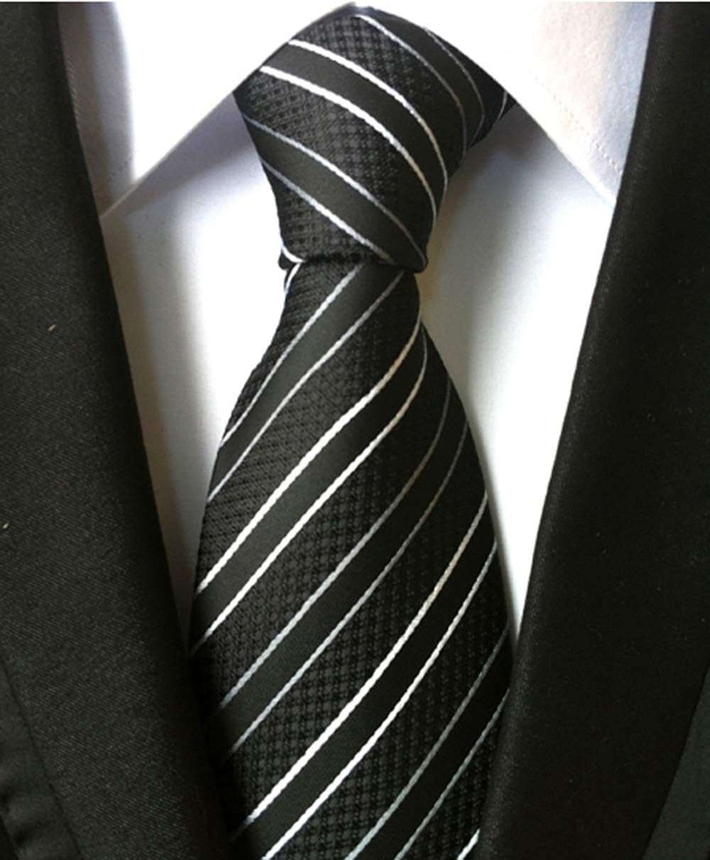 Men'S Gingham Check Stripe Ties Pattern Business Formal Designer Neckties 3.15"