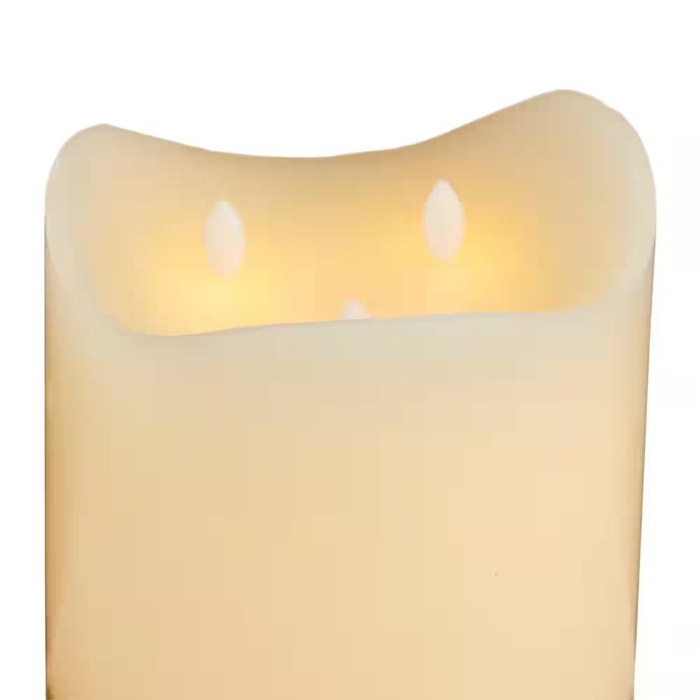 White Wax Traditional Flameless Candle