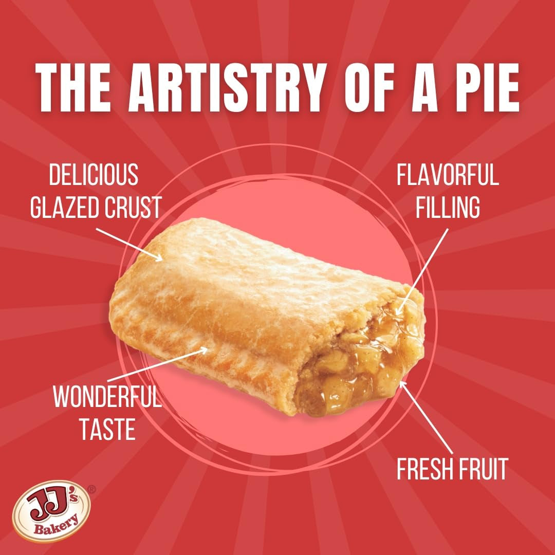 Cream Pie Variety Pack Individually Wrapped on the Go Pastry Handheld Snack Pies (Pack of 6)