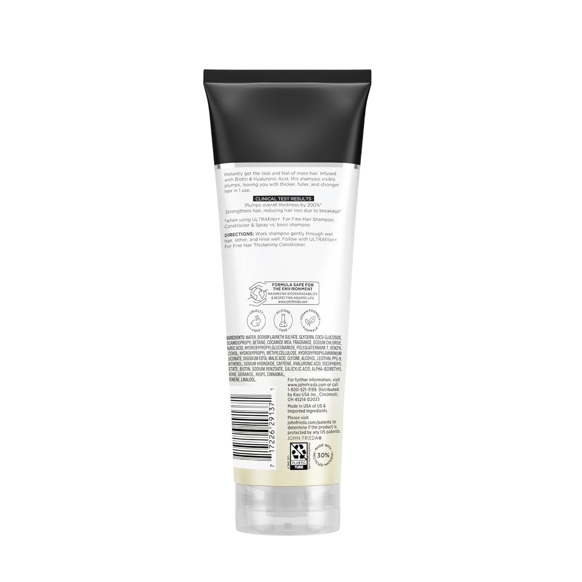 Ultrafiller+ Thickening Shampoo, Strengthening Shampoo for Damaged or Thin Hair, Infused with Biotin and Hyaluronic Acid to Strengthen Hair for Thicker Fuller Results, 8.3 Oz