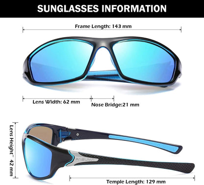 Sports Polarized Sunglasses For Men Cycling Driving Fishing 100% UV Protection