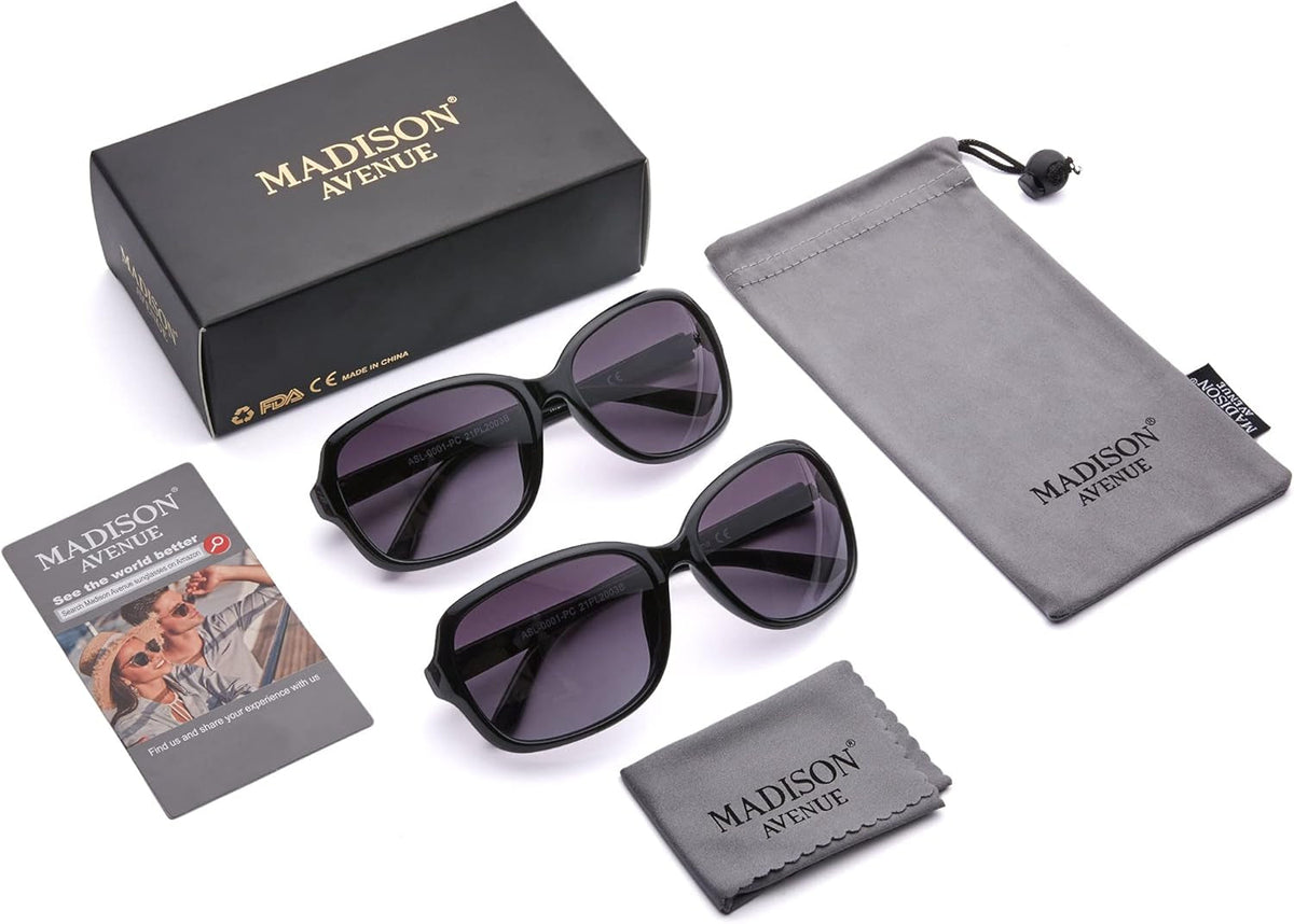 2 Pack Classic Vintage Sunglasses for Women Men,Fashion Sun Shades Glasses with UV400 Protection