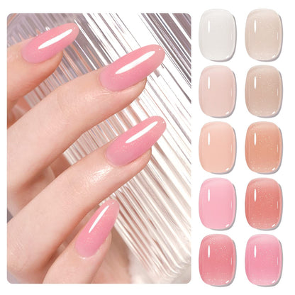 Gel Nail Polish Set-10 Colors Fall Yellow Orange Gold Glitter Pumpkin Dark Series Nail Gel Polish Starter Kit Soak Off Salon DIY Manicure Nail Art Gifts for Girls Women 7ml