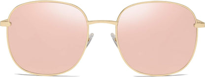 Classic Square Sunglasses for Women Men with Spring Hinge Sunnies SJ1137