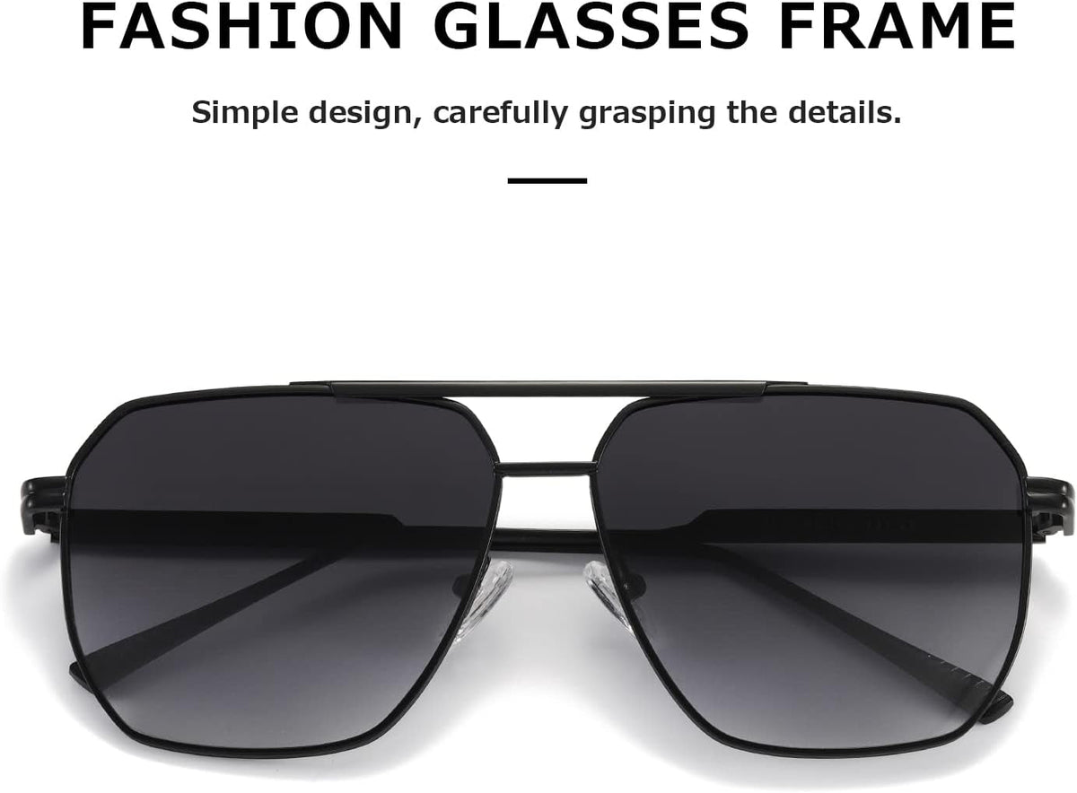 Polarized Sunglasses Womens Men Retro Oversized Square Vintage Shades Classic Large Metal Sun Glasses K1221
