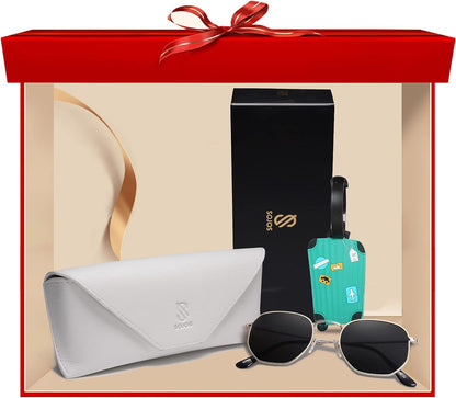 Square Polarized Sunglasses for Women Men Small Hexagonal Polygon Mirrored Lens SJ1072